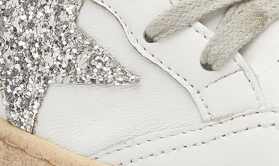 Shop Golden Goose Ball Star Low Top Sneaker In White/ Silver
