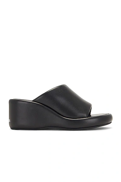 Shop Balenciaga Rise Wedge Sandals In Black & White