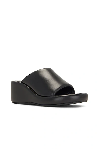 Shop Balenciaga Rise Wedge Sandals In Black & White