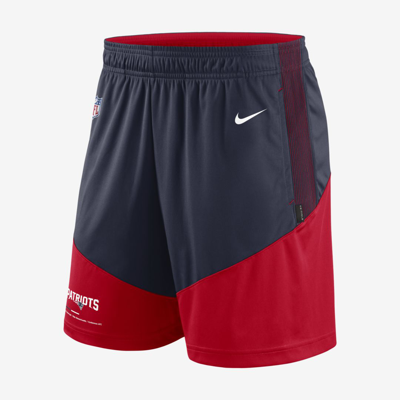 Shop Nike Men's Dri-fit Primary Lockup (nfl New England Patriots) Shorts In Blue