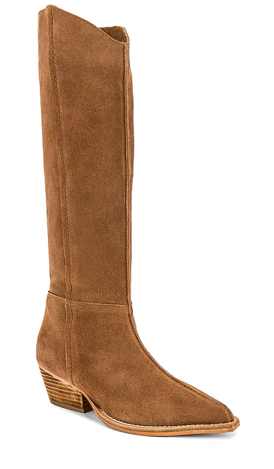 Free People Sway Low Slouch Boot In Brown
