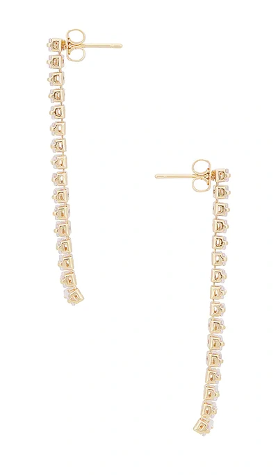 Shop Amber Sceats X Revolve Sleek Drop Earrings In Metallic Gold