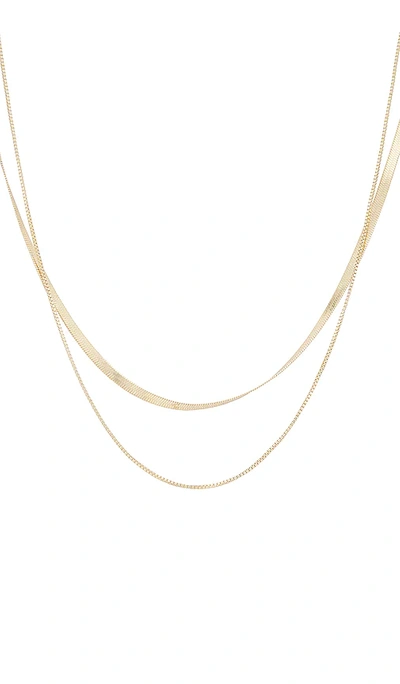 Shop Amber Sceats X Revolve Keep It Simple Layered Necklace In Metallic Gold