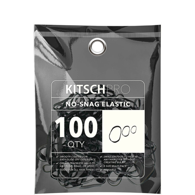 Kitsch No-snag Elastics (various Colours) - Black In Black