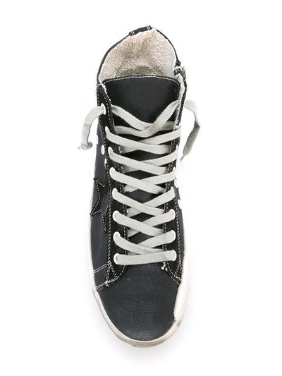 Shop Golden Goose Francy Hi-top Sneakers In Black