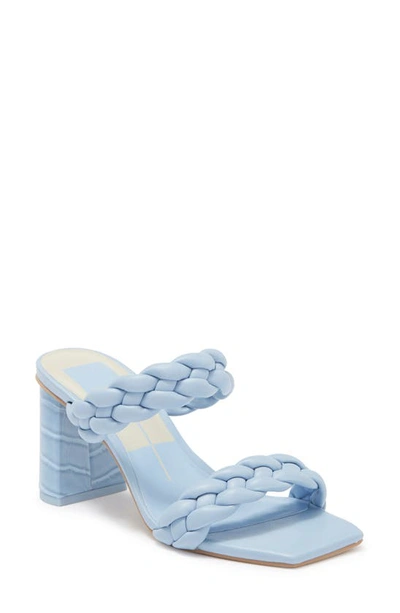 Shop Dolce Vita Paily Braided Heeled Sandal In Sky Blue Stella