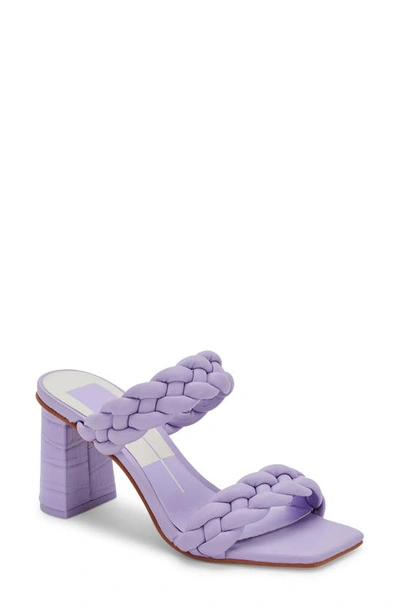 Shop Dolce Vita Paily Braided Heeled Sandal In Lavender Stella