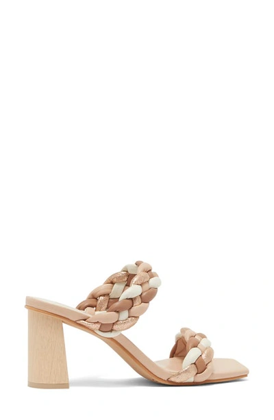 Shop Dolce Vita Paily Braided Heeled Sandal In Natural Multi Leather