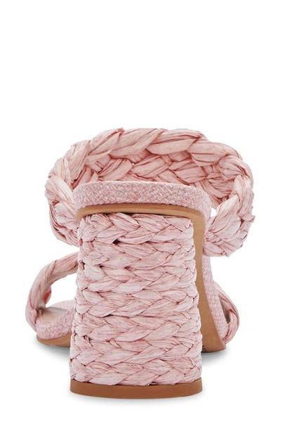 Shop Dolce Vita Paily Raffia Heeled Sandal In Pink Raffia
