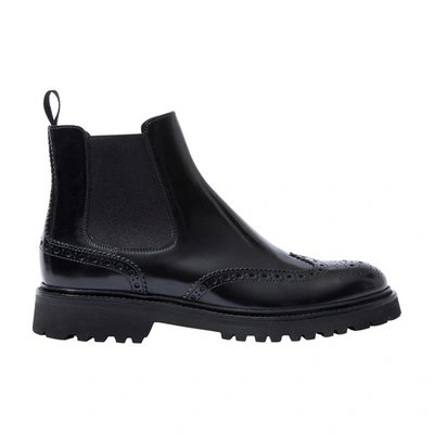 Shop Scarosso Poppy Boots In Black Polished Calf