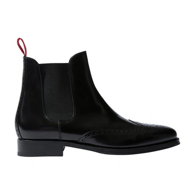 Shop Scarosso Dario Boots In Black Calf