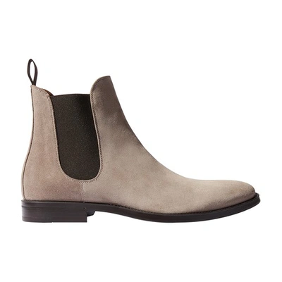 Shop Scarosso Giacomo Boots In Taupe Suede