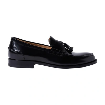Shop Scarosso Ralph Loafers In Black Brushed Calf