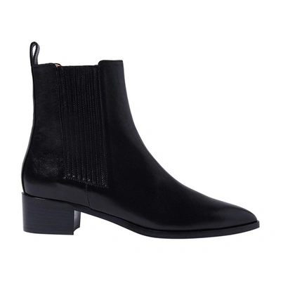 Shop Scarosso Olivia Boots In Black Calf
