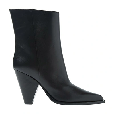Shop Scarosso Emily Boots In Black Calf