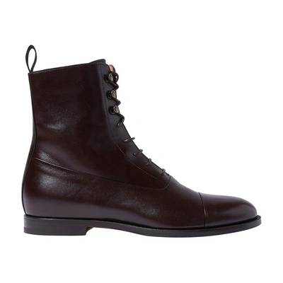 Shop Scarosso Archie Boots In Brown Calf