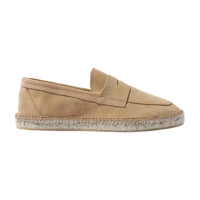 Scarosso Diego Espadrilles In Beige Suede