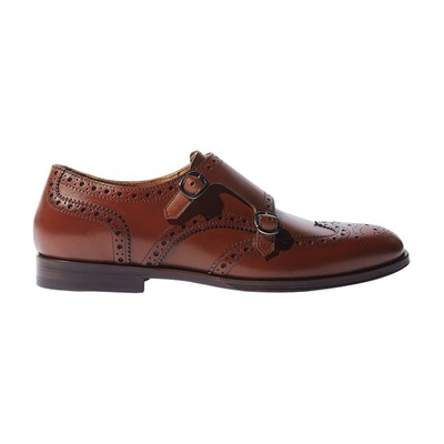 Shop Scarosso Kate Brogues In Brown Calf