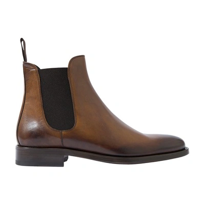 Shop Scarosso Enzo Boots In Chestnut Calf