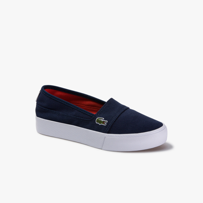 Lacoste Women's Marice Plus Grand Canvas Sneakers - 8 In Blue | ModeSens