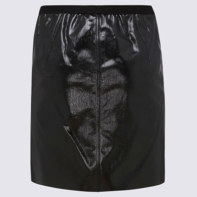Shop Rick Owens Black Cotton Blend Skirt