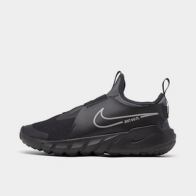 Shop Nike Big Kids' Flex Runner 2 Running Shoes In Black/anthracite/photo Blue/flat Pewter