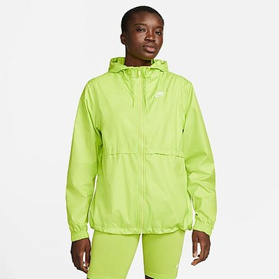 Shop Nike Women's Sportswear Essential Repel Woven Jacket In Green