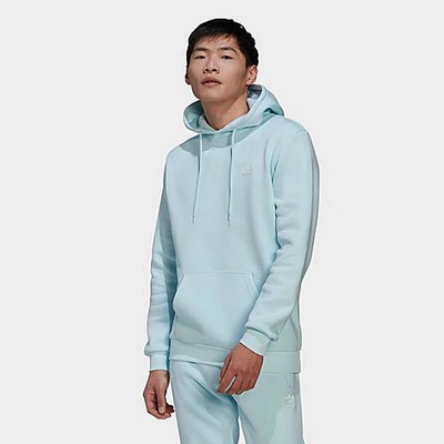 Shop Adidas Originals Adidas Men's Originals Adicolor Essentials Trefoil Pullover Hoodie In Almost Blue