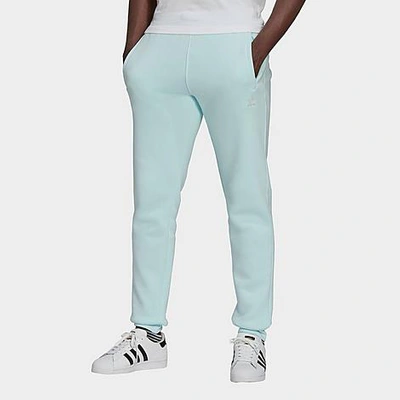 Shop Adidas Originals Adidas Men's Originals Adicolor Essentials Trefoil Pants In Almost Blue
