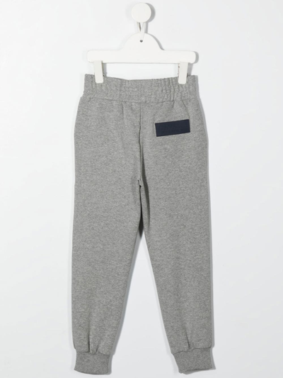 Shop Roberto Cavalli Junior Logo-patch Track Trousers In Grey