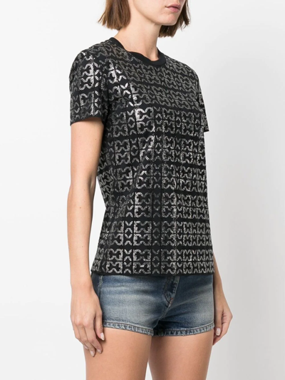 Roberto Cavalli Logo-embellished Cotton T-shirt In Black