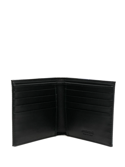Roberto Cavalli Logo-print Bifold Wallet In Black