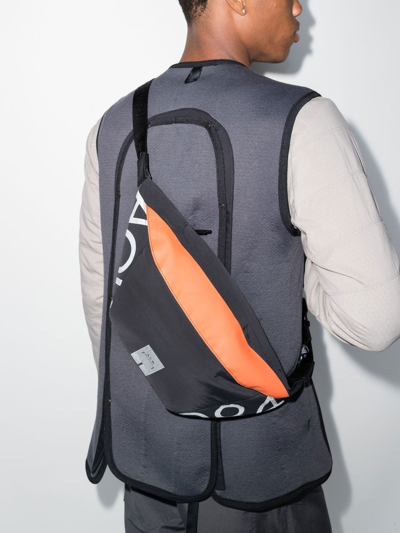Shop A-cold-wall* Stria Tech Logo Belt Bag In Black