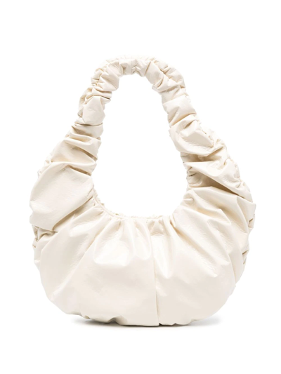 Nanushka Gathered Top-handle Tote In Neutrals