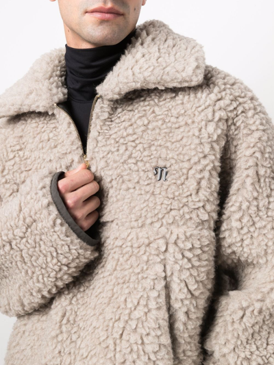 Nanushka Reversible Pullover Jacket In Neutrals