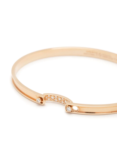 Nouvel Heritage 18kt Rose Gold Parisian Stroll Mood Diamond Bracelet In Gold