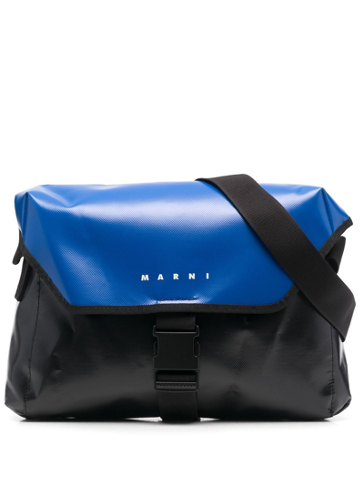 Shop Marni Tribeca Shoulder Bag In Black