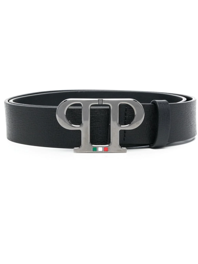 Shop Philipp Plein Logo Buckle Belt In Black