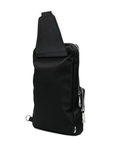 Philipp Plein Hexagon Logo Plaque Shoulder Bag In Black