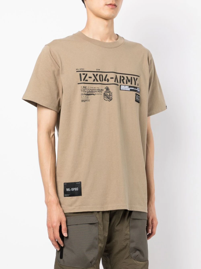 Shop Izzue Logo-print Short-sleeved T-shirt In Brown