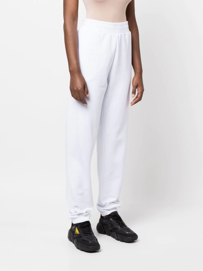 Moncler Cotton Jersey Logo Sweatpants In White