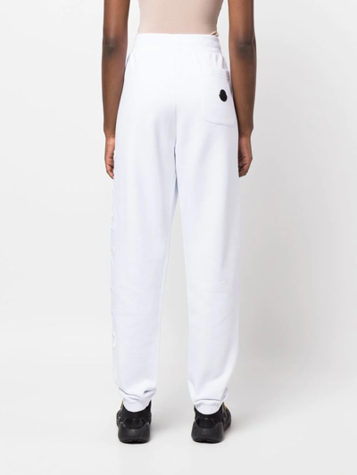 Moncler Cotton Jersey Logo Sweatpants In White