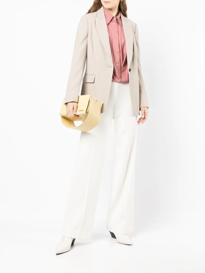 Brunello Cucinelli One-button Single-breasted Blazer In White