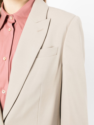 Brunello Cucinelli One-button Single-breasted Blazer In White