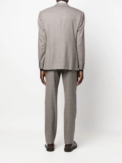 Corneliani Single-breasted Tailored Suit In Neutrals