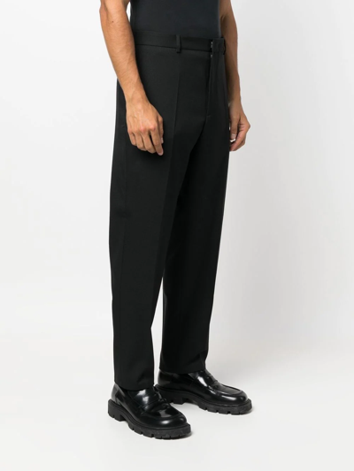 Shop Jil Sander Straight-leg Tailored Trousers In Black