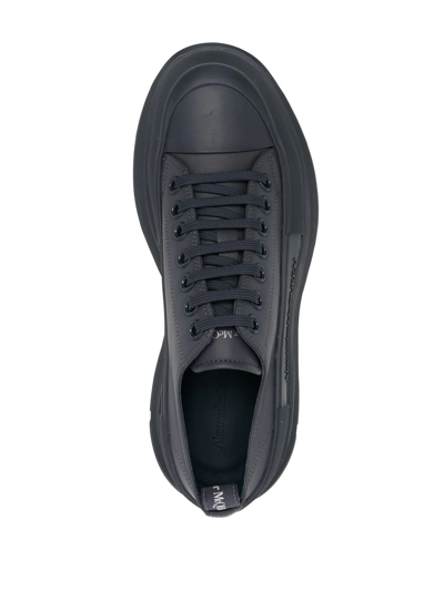 Alexander Mcqueen Tread Slick Low-top Sneakers In Grey