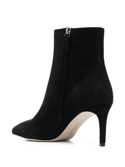 Shop Ferragamo Imogen 70mm Ankle Boots In Black