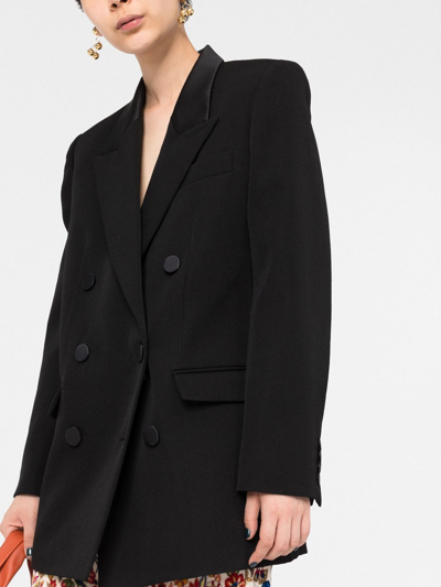 Shop Isabel Marant Double-breasted Blazer Jacket In Black