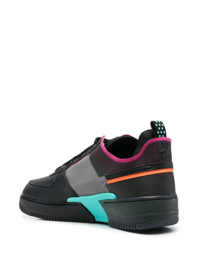 Shop Nike Air Force 1 React Low-top Sneakers In Black